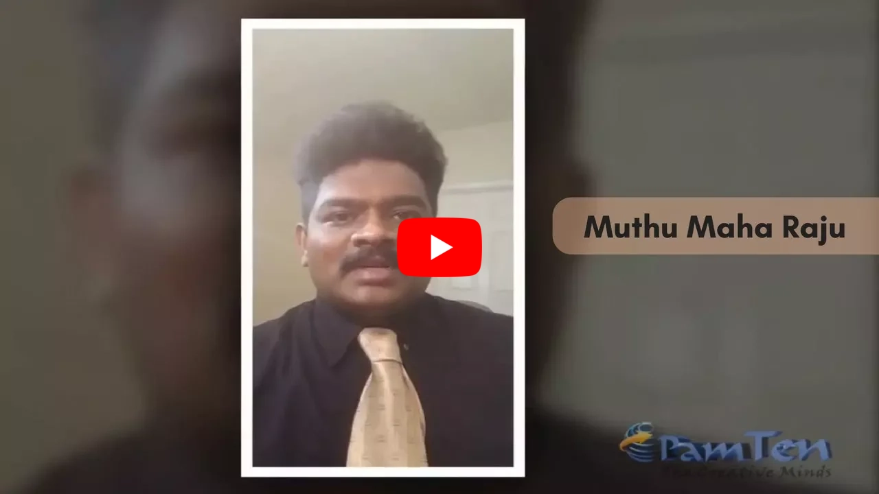 Employee Testimonial Video of PamTen by Muthu Maha raja