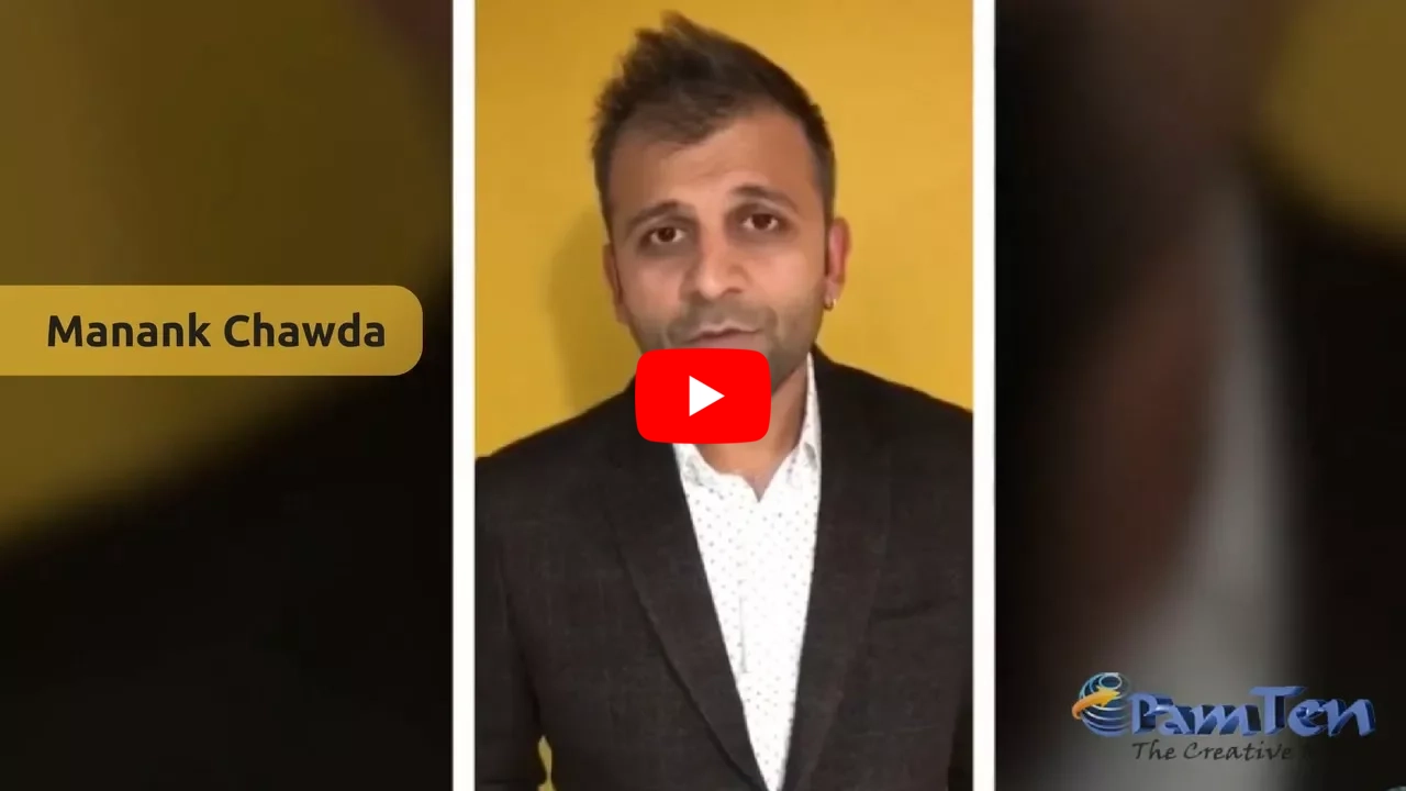 Employee testimonial video about PamTen by Manank Chawda