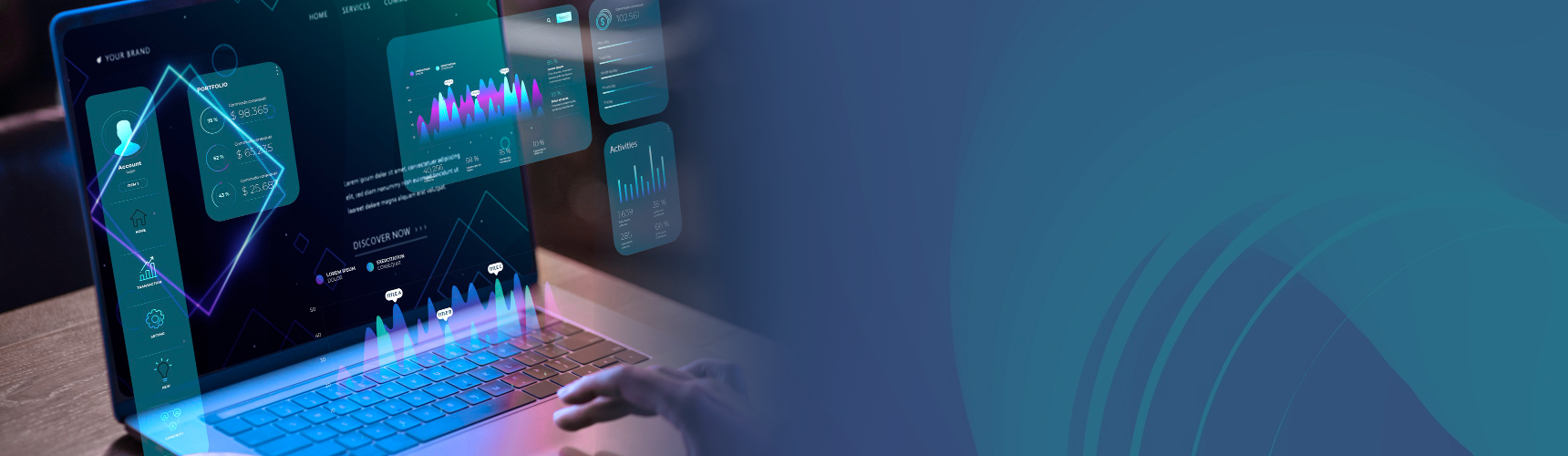  24/7 Infrastructure Support and Monitoring  computer with graphics