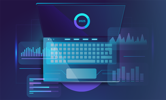 IT data analytics solutions concept illustration