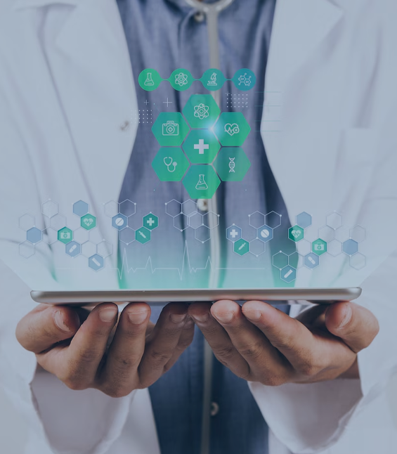  Healthcare IT & Compliance Software doctor holding a computer tablet in two hands